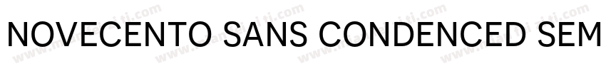 novecento sans condenced semibold字体转换